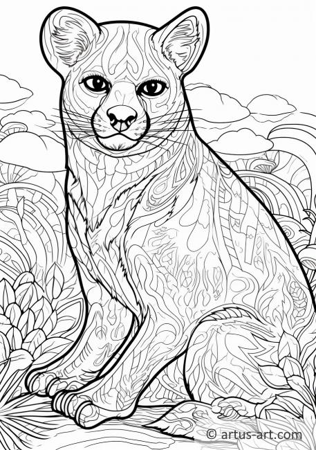 Fossa Coloring Page